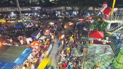 Bengaluru saw muted new year celebrations this year amid strict restrictions. Bengaluru saw muted new year celebrations this year amid strict restrictions. 