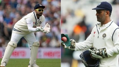 Rishabh Pant and MS Dhoni (getty)