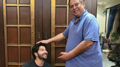 Varun and David Dhawan in a picture posted by the actor.