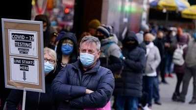 More than a year after the vaccine was rolled out, new cases of Covid-19 in the US have soared to their highest level on record. (AP) More than a year after the vaccine was rolled out, new cases of Covid-19 in the US have soared to their highest level on record. (AP)