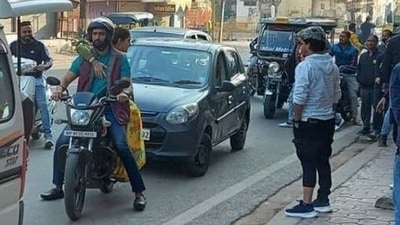 Cops said the bike and the number belong to the production unit.&nbsp;