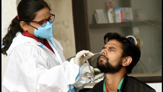 The district on Sunday reported 40 new Covid cases, a six-month high six-month high for single-day increase in Covid cases (HT File)