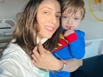 Jankee Parekh and her son Sufi tested positive for Covid-19.(Instagram) Jankee Parekh and her son Sufi tested positive for Covid-19.(Instagram)