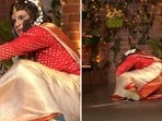 Krushna Abhishek fell on the stage during the latest episode of The Kapil Sharma Show. Krushna Abhishek fell on the stage during the latest episode of The Kapil Sharma Show.