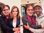 Hrithik Roshan was present at ex-wife Sussanne Khan's father Sanjay Khan's birthday party. Hrithik Roshan was present at ex-wife Sussanne Khan's father Sanjay Khan's birthday party.