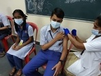 Private and public schools doubled up as vaccination centres for children, while school authorities were ordered to report their daily vaccination data to state authorities. Private and public schools doubled up as vaccination centres for children, while school authorities were ordered to report their daily vaccination data to state authorities. 