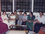 Hema Malini with Dharmendra, Esha Deol, Ahana Deol and mother Jaya Chakravarthy among other family members.