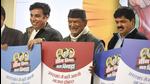 Congress leader Harish Rawat with senior leaders of the Uttarakhand at a press conference in New Delhi on Monday. (PTI) Congress leader Harish Rawat with senior leaders of the Uttarakhand at a press conference in New Delhi on Monday. (PTI)