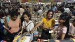 Visitors browse through books during the Delhi Book Fair in 2019. (HT PHOTO) Visitors browse through books during the Delhi Book Fair in 2019. (HT PHOTO)