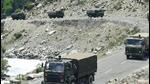 An Indian Army convoy moves along the Leh national highway. (PTI) An Indian Army convoy moves along the Leh national highway. (PTI)
