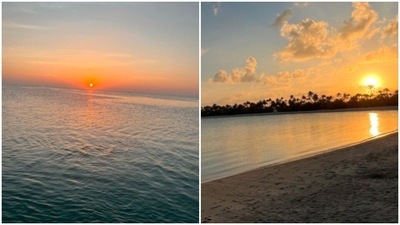 Sharing more pictures of the pristine beaches, picturesque locations and mesmerising sunsets, Disha Patani captioned her post, "To more beautiful sunsets happy new year everyone. hope this year brings new opportunities to laugh and love more." (Instagram/@dishapatani)