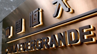 The China Evergrande Centre building sign is seen in Hong Kong, China. (REUTERS)