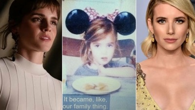 Return to Hogwarts used a picture of a young Emma Roberts instead of Emma Watson. Return to Hogwarts used a picture of a young Emma Roberts instead of Emma Watson.