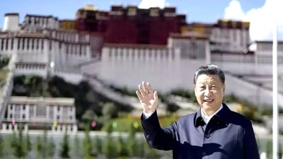 Chinese paramount leader Xi Jinping outside Potala Place, the seat of Dalai Lama, in Lhasa in 2021. Chinese paramount leader Xi Jinping outside Potala Place, the seat of Dalai Lama, in Lhasa in 2021.