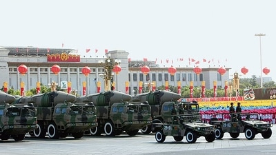 China has about 350 nuclear warheads, according to the Pentagon’s latest annual assessment. Getty images