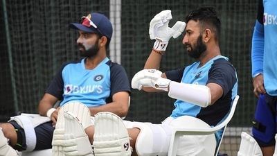 India middle-order batters Cheteshwar Pujara and Ajinkya Rahane (Getty) India middle-order batters Cheteshwar Pujara and Ajinkya Rahane (Getty)