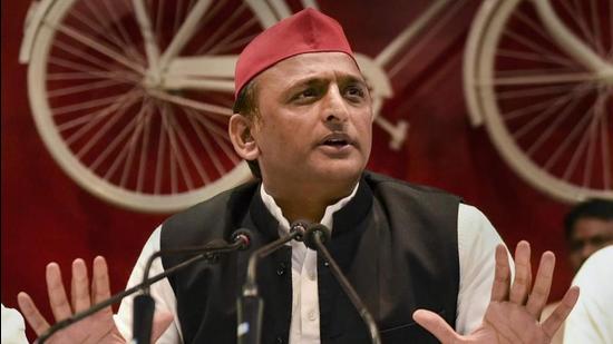 SP chief Akhilesh Yadav. (HT PHOTO)