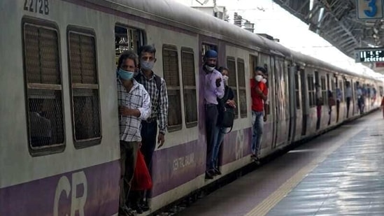 Local trains would be allowed to operate with 50 per cent capacity till 7 pm. Long-distance trains will operate as per their usual schedule.(HT File Photo)
