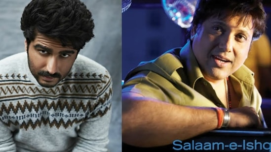 Arjun Kapoor filmed a scene with Govinda in the 2007 film Salaam-E-Ishq.