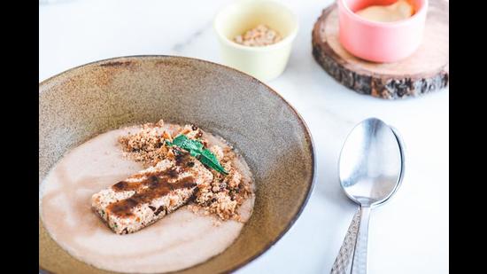 Coffee Malai, a dessert with Coorg coffee, milk, cardamon, thickened by rusk. Coffee Malai, a dessert with Coorg coffee, milk, cardamon, thickened by rusk.