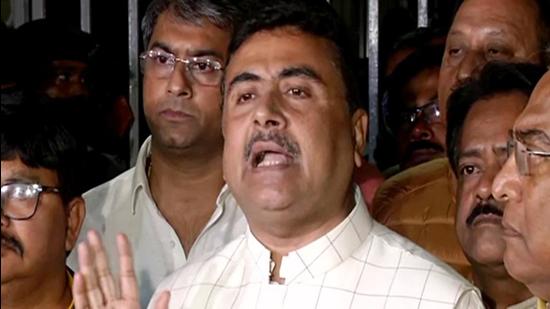 KWest Bengal leader of opposition Suvendu Adhikari faces multiple cases filed by West Bengal’s Trinamool Congress government that, among other things, accuse him of hooliganism, gathering an unlawful assembly, and violation of Covid-19 guidelines. (ANI) KWest Bengal leader of opposition Suvendu Adhikari faces multiple cases filed by West Bengal’s Trinamool Congress government that, among other things, accuse him of hooliganism, gathering an unlawful assembly, and violation of Covid-19 guidelines. (ANI)