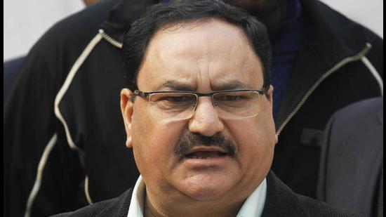 J P Nadda claimed that Sanjay Bandi followed all appropriate Covid-19 protocol. (HT) J P Nadda claimed that Sanjay Bandi followed all appropriate Covid-19 protocol. (HT)