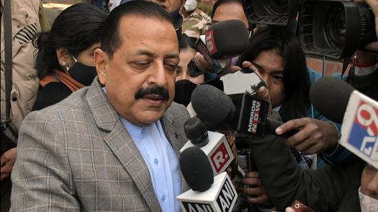 Junior minister at the Prime Minister’s Office Jitendra Singh said biometric attendance for government officials has been suspended amid rising cases of the Omicron variant of Covid-19 across the country. (ANI)