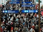 General view of the passenger check-in area as the coronavirus disease (Covid-19) pandemic continues at the international airport in Cancun, Mexico, on January 3, 2022.&nbsp;