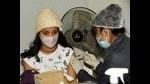 At a vaccination centre in Patna on Tuesday. (Santosh Kumar/HT Photo) At a vaccination centre in Patna on Tuesday. (Santosh Kumar/HT Photo)