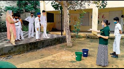 From throwing a ball in the right bucket to waste segregation golf, many a games have been invented by various NGOs, to encourage Delhi-NCR residents to talk about the subject. From throwing a ball in the right bucket to waste segregation golf, many a games have been invented by various NGOs, to encourage Delhi-NCR residents to talk about the subject.