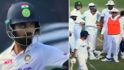 KL Rahul walks off after his dismissal on Day 2 of second Test against SA (Twitter)
