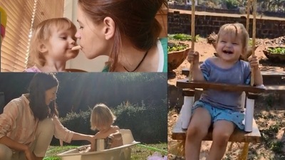 Kalki Koechlin with daughter Sappho.&nbsp;