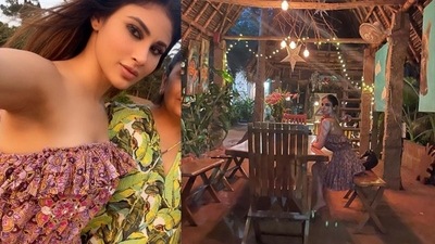 Mouni Roy shared a glimpse of the beach shack where she dined with her friends and had a nice time on the beach. Mouni Roy shared a glimpse of the beach shack where she dined with her friends and had a nice time on the beach. 