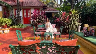 Mouni Roy shared a glimpse of her place of stay in Goa and it was all things beautiful. Mouni Roy shared a glimpse of her place of stay in Goa and it was all things beautiful. 
