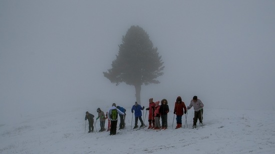 "Most widespread moderate rain/snow is expected in Jammu, Kashmir, and Ladakh regions. Light rain/snow would commence at a few places of Kashmir from January 3 evening & increase in intensity & distribution," the Indian Meteorological Department mentioned.(AP)