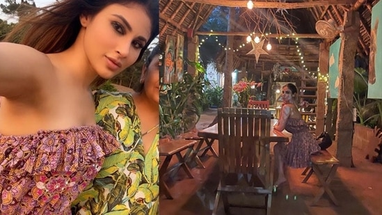 Mouni Roy shared a glimpse of the beach shack where she dined with her friends and had a nice time on the beach.&nbsp;
