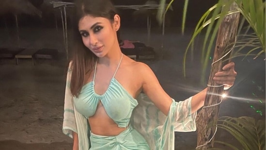 Actor Mouni Roy had the best start to her new year celebrations as she escaped to Goa with her gang. The star has been constantly sharing pictures and videos from her vacay with her Instagram family. Apart from giving wanderlust vibes, the star also served beach fashion goals, and her latest photoshoot is proof enough.(Instagram/@imouniroy)