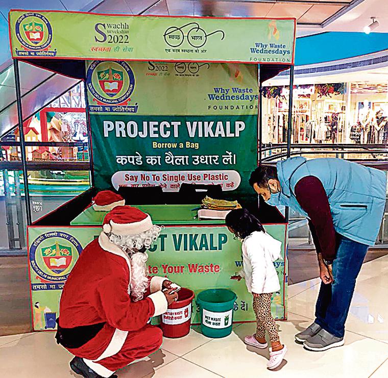 NGO Why Waste Wednesdays recently had a Santa Claus playing waste segregation games with kids at a popular mall. NGO Why Waste Wednesdays recently had a Santa Claus playing waste segregation games with kids at a popular mall.