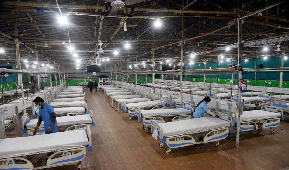 The Centre has advised states and UTs to commence setting up makeshift hospitals to increase availability of beds in view of rising Covid-19 cases in India. (ANI)