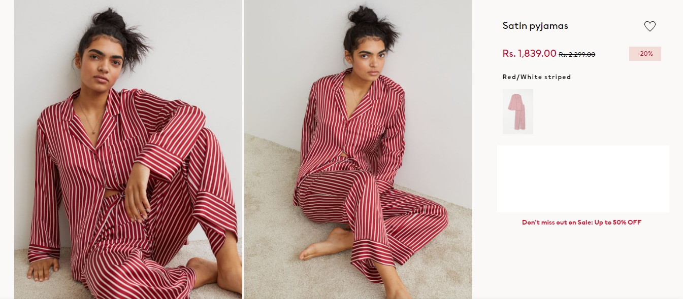 The H&amp;M Satin Pyjamas. (hm.com)