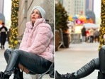 Hina Khan was recently in New York with her beau Rocky Jaiswal. The actor, an avid social media user, has been treating her Instagram family with beautiful pictures from her stay. Recently, she shared a few stylish stills of herself in a fancy winter outfit.(Instagram/@realhinakhan) Hina Khan was recently in New York with her beau Rocky Jaiswal. The actor, an avid social media user, has been treating her Instagram family with beautiful pictures from her stay. Recently, she shared a few stylish stills of herself in a fancy winter outfit.(Instagram/@realhinakhan)