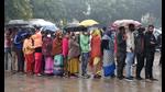 People queue up outside a polyclinic to get vaccinated against Covid-19, in Gurugram on Wednesday. (Vipin Kumar/HT PHOTO) People queue up outside a polyclinic to get vaccinated against Covid-19, in Gurugram on Wednesday. (Vipin Kumar/HT PHOTO)