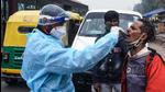 A health worker collects a swab sample from a person for coronavirus (Covid-19) test, at Jangpura in New Delhi. The city’s positivity rate also touched 11.88%, last seen on May 14, 2021 (12.4%). (Amal KS/HT Photo) A health worker collects a swab sample from a person for coronavirus (Covid-19) test, at Jangpura in New Delhi. The city’s positivity rate also touched 11.88%, last seen on May 14, 2021 (12.4%). (Amal KS/HT Photo)