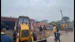 An enforcement team, assisted by police, demolished 20 shops and 50 plinths at Baskusla village, officials said. (Sourced)