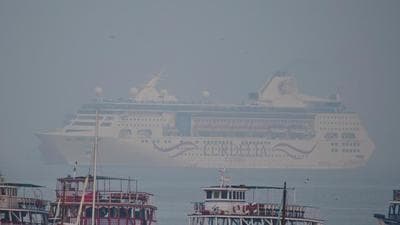 Another 139 passengers of the Cordelia cruise ship, currently docked in Mumbai, tested positive for coronavirus on Wednesday. (HT PHOTO) Another 139 passengers of the Cordelia cruise ship, currently docked in Mumbai, tested positive for coronavirus on Wednesday. (HT PHOTO)