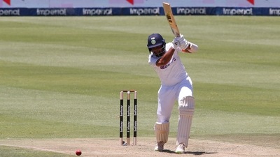 India's Cheteshwar Pujara in action (REUTERS)