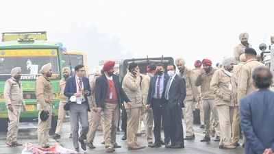 PM Modi's convoy was blocked near Ferozepur in Punjab (ANI)