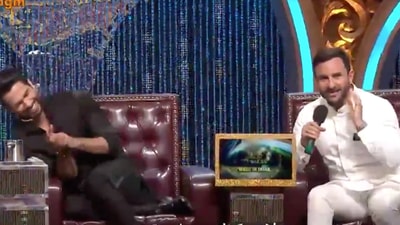 Shahid Kapoor was left in splits at Saif Ali Khan's answer. Shahid Kapoor was left in splits at Saif Ali Khan's answer.
