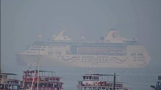 Another 139 passengers of the Cordelia cruise ship, currently docked in Mumbai, tested positive for coronavirus on Wednesday. (HT PHOTO)