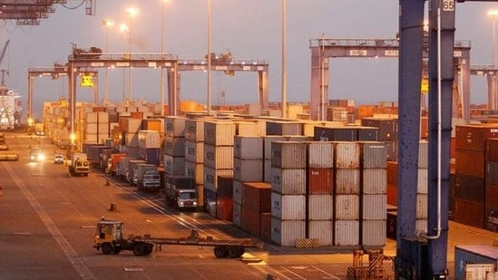 A file photo of the Mundra port in Gujarat where the containers were seized.&nbsp;(Reuters file photo)